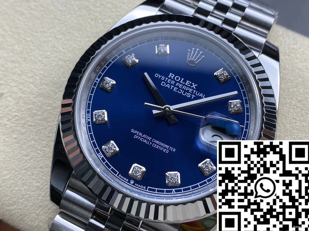 Blue Rolex Factory M126334-0016 Clean Datejust Dial 0305